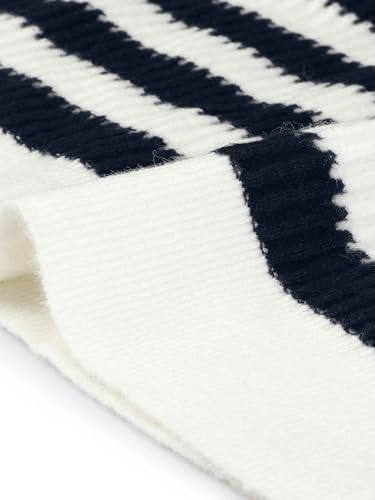 Image of Agnes Orinda Plus Size Cardigan Sweater for Women Button Down Open Front Long Sleeve Striped Knit Cardigans Coat Winter