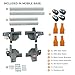 Bora Portamate Mobile Base PM-3550 Industrial Strength with Swivel Wheels – Universal, Super Heavy Duty, Adjustable Rolling Kit, Dolly Roller for Equipment, Power Tools, Machines- 1500 lb Capacity