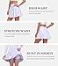Laimi Duo Girls Pleated Skirts White Tennis Golf Athletic Skorts Summer Fashion high Waist Skirt for Girl School Uniform Skort Size 6
