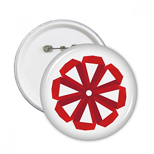 Badge bouton de Noël fleur origami rouge pour raviver un vêtement terne