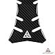 Autodomy Tankpad Tankschutz Tankaufkleber für Motorrad Schwarze Carbonfaser V2 | Tankpad Motorrad 20x14 cm | Geeignet für Alle Motorradmarken