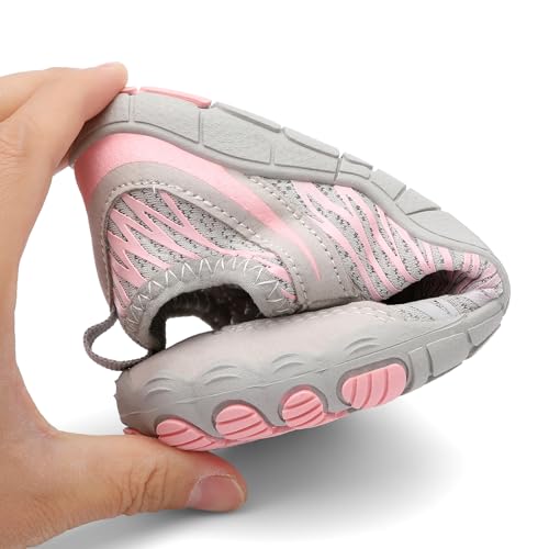 Image of UBFEN Kids Water Shoes for Boys Girls Quick-Dry Swim Aqua Socks | Lightweight, Barefoot-style, Perfect for Water parks, Beach, Pool, Kayak, Creek Hiking, Camping, Toddler, Little Kid, Big Kid