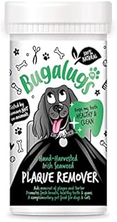 BUGALUGS Plaque Off Remover For Dog 70g Teeth & Bad Breath 100% Natural | Plaque Off Dogs No Need For Dog Toothbrush or Dog Toothpaste | Remove Dog Bad Breath & Plaque Remover For Dogs & Cats (70g)