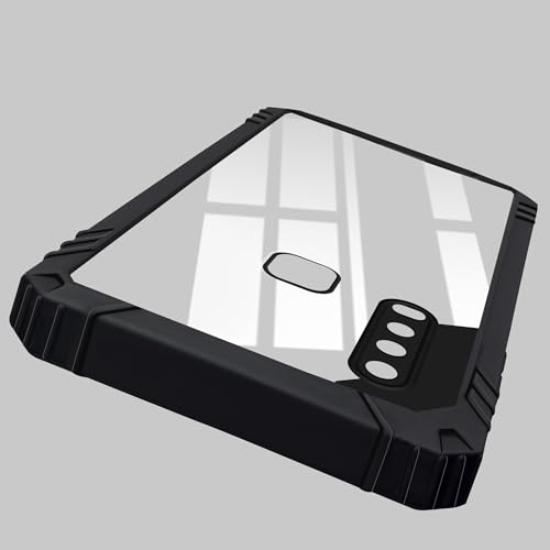Image of Jkobi Back Cover Case for Vivo Y12 | Y15 | Y17 (Ultimate Shockproof Bumpers | Anti Yellow | Hybrid PC | Black)