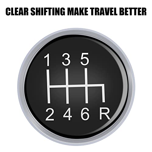 Qiang Kun Universal Shift Knob 6 Speed Manual Gearbox Shift Knobs Fit For Most Car Transport Vehicles（Round Head R Down） #TOP1
