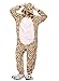 Kigurumi Adulto Costumi Animali per Carnevale Halloween o Spettacolo Party Show di Natale Pigiama Tuta da Cosplay Onesies Intimo Zoo Invernale Unisex da Donna e Uomo (M, Leopardo con Guanti)