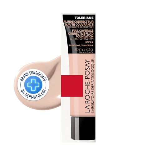 La Roche-Posay Toleriane, Fondotinta Fluido, Per Pelli Sensibili, Alta Copertura