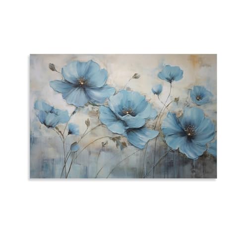 Décoration murale vintage avec peinture encadrée haut de gamme et toile au motif floral