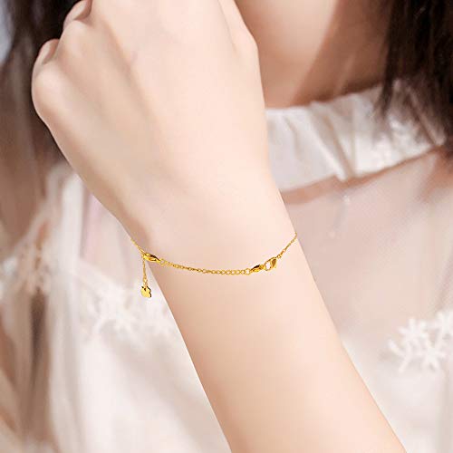 D-Buy 8 Pcs Stainless Steel Necklace Extender Bracelet Extender Extender Chain Set 4 Different Length: 6 Inch 4 Inch 3 Inch 2 Inch (4 Gold, 4 Silver) #TOP4