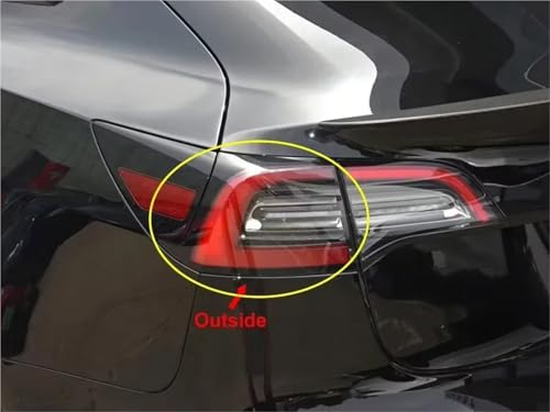 Couvercle de feu arrière Tesla Model 3 coque de lampe extérieure
