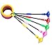 GOBEAUTY Exquisite Fun LED Toy Flashing Jumping Foldable Ring Colorful Ankle Skip Jump Ropes Sports Swing Ball Child Plastic Sport Toys