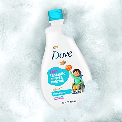 Image of Dove Kids Care Bubble Bath for Kids Cotton Candy Hypoallergenic Formula 20 oz (Pack of 2)