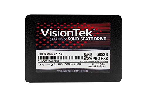 Image of VisionTek PRO HXS 7mm 2.5 Inch SATA III SSD - 500GB - Desktops, Laptops, Mac Systems