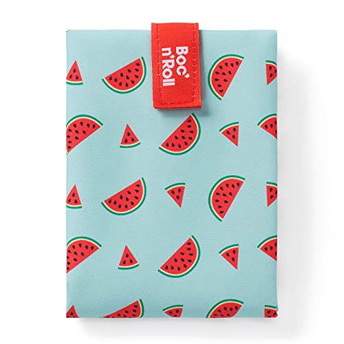 ROLL'EAT - Bolsa Merienda, Porta Bocadillos con Envoltorio Reutilizable - Fruits (Sandía)