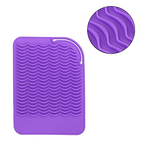 Tapete resistente al calor para rizadores eléctricos morado miniatura 4