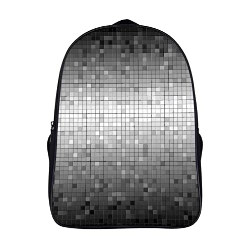 Sac à dos 3D cool noir au design moderne et polyvalent pour enfants et adultes