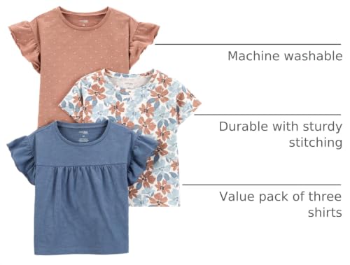 Image of Simple Joys by Carter's Baby and Toddler Girls' 2-Pack 4th of July Tops