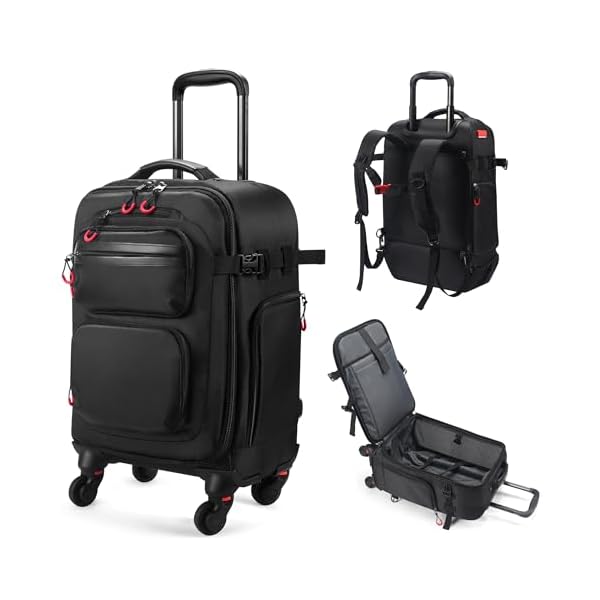 star-cloud-Rolling-Backpack-with-Wheels-Water-Resistant-Comes-with-2-Extra-Replacement-Wheels-Airline-Approved-Travel-Luggage-Ideal-Carry-On-Suitcase-Carry-on-20inch star cloud Rolling Backpack with Wheels - Water-Resistant, Comes with 2 Extra Replacement Wheels, Airline Approved Travel Luggage, Ideal Carry-On Suitcase (Carry on - 20inch)