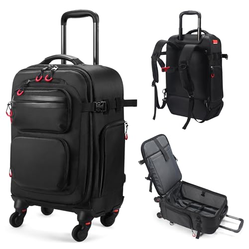 star cloud Rolling Backpack with Wheels - Water-Resistant, Comes with 2 Extra Replacement Wheels, Airline Approved Travel Luggage, Ideal Carry-On Suitcase (Carry on - 20inch)