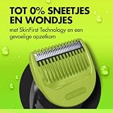 Gillette Labs i3 Body + intimate trymer męski z technologią SkinFirst – golarka intymna dla mężczyzn do ciała i okolic intymnych, wodoszczelny, czarny/zielony
