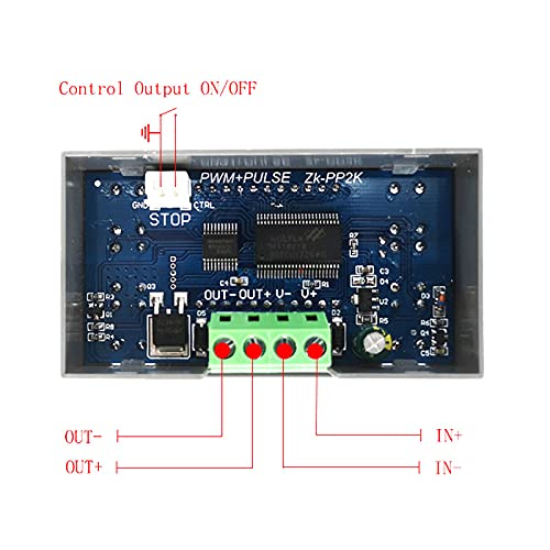 ZK-PP2K PWM Signal Generator 3.3-30V 8A 12V 24V 1Hz-150KHz Motor Speed Controller Regulator LED Dimmer Adjustable
