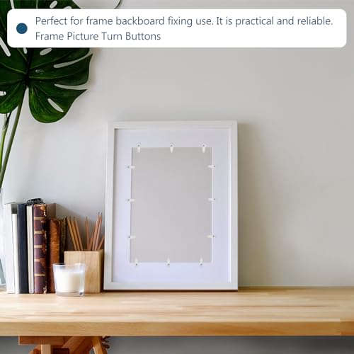 Image of 100pcs Tablet Frame Clip Board Drywall Picture Hook Wall Hangers Without Nails Picture Frame Backing Board Hardware Plastic Hangers Glass Suite to Rotate White