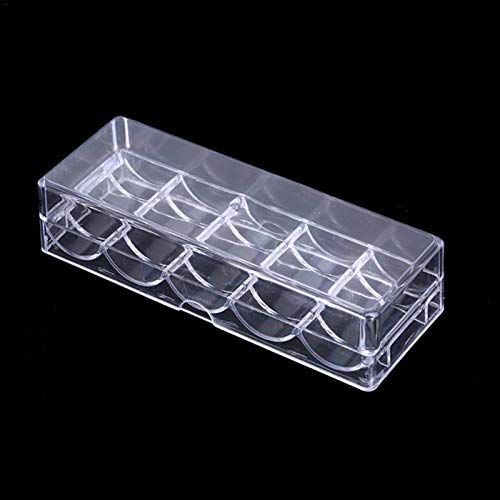 image for sillervan Game Chip Tray Poker Clear Acrylic Chip Rack/Tray Poker 100-