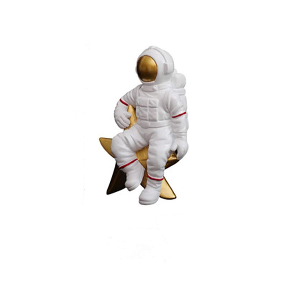Styl skandynawski statua astronauta figurka śliczny astronauta statuetka rzeźba kreatywny nowoczesny wystrój domu szafka pod telewizor do salonu pokój dziecięcy miękkie ozdoby do dekoracji meble, 3 (