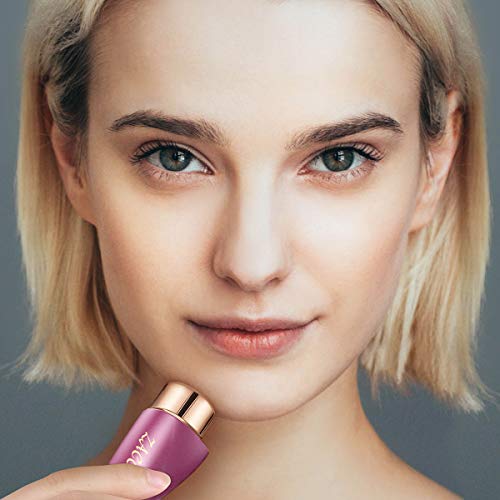 Facial Hair Remover, ZACCER Painless Hair Removal for Women Waterproof Shaver Razor with LED Light (Purple)