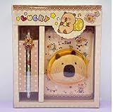 UOCAI Cuaderno con bolígrafo Set Diario, Diario de Dibujos Animados Infantiles Cierre Magnético PU Cuaderno de Regalo con Diseño Capybara Perfecto para fans de Capybara Estudiantes Regalo de
