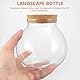UKCOCO Glasflasche Landschaftsflasche Schreibtischaufsatz Behälter Mit Deckel Hochzeitsdeko Borosilikatglas Ökologische Terrarienflasche DIY Mikrolandschaftsflasche Landschaftshandwerk