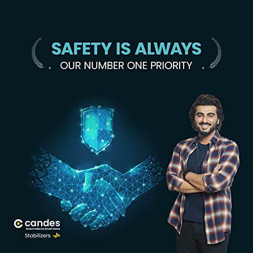 Image of Candes Crystal 3kVA for 1 Ton AC -90V to 290V Voltage Stabilizer with Wide Working Range Best for Inverter AC, Split AC or Windows AC Upto 1 Ton (Grey) 3 Years Warranty