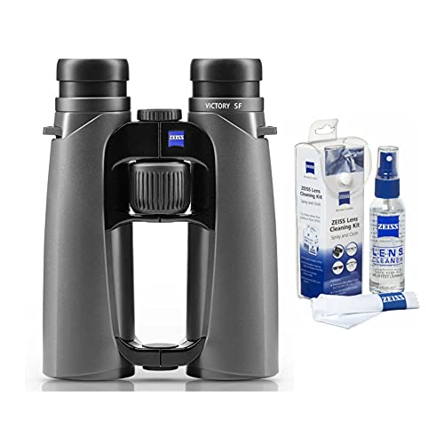 Zeiss 8x42 Victory SF Binoculars (Black) and Zeiss Cleaning Kit Bundle (2 Items)