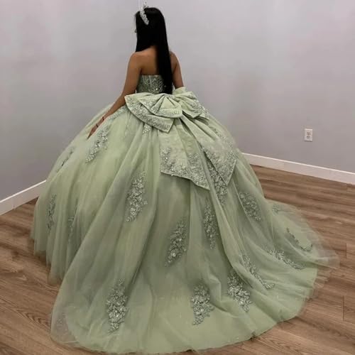 Lace Appliques Quinceanera Dresses Ball Gown Puffy Off Shoulder Tulle Prom Dress Sweet 15 16 Dresses for Women2