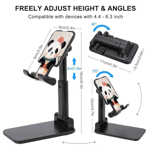 Support téléphone panda réglable et pliable pour iPhone et Android - 2