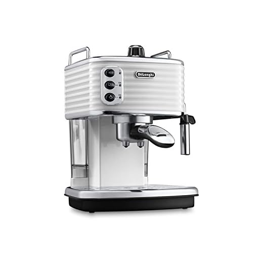 DeLonghi Scultura Cafetera de espresso manual, Independiente, 1.4 L, 15 bares, acero inoxidable, gris