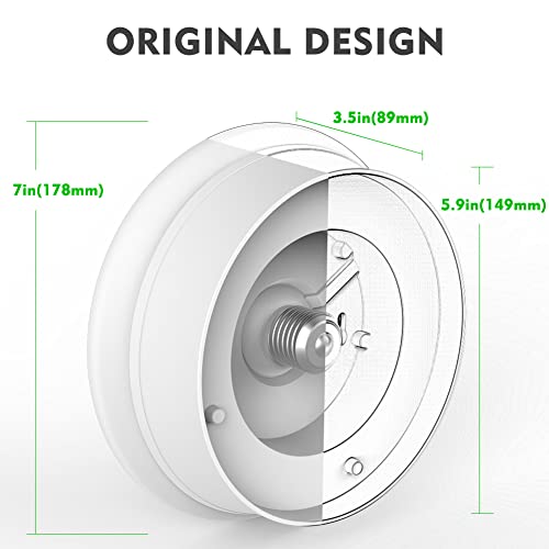 Bulbeats 7" Led Ceiling Light Round Flush Mount Light With Pull Chain, 12W E26 Bulb (125W Equivalent) 4000K, 1300Lm, Energy Saving Lighting For Garage, Bedroom, Closets, Basements Stairwell (4 Pack) #TOP2
