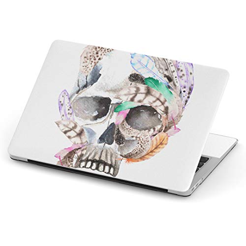 MacBook Air 13inch A1466 / A1369 専用スキンシール 2010~2017モデルまで対応 マックブック エア Mac Air 13インチ ノートブック フィルム ステッカー アクセサリー 保護 014534 骸骨 羽根 フェザー