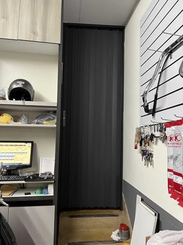 Porte pliante accordéon 71x203cm pour séparation de pièce et placard