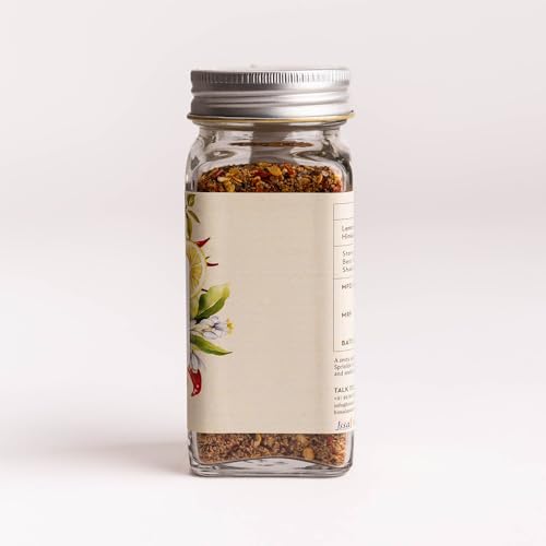 Image of Himalayan Haat Lemon Chilli Seasoning Salt - Zesty & Spicy Blend with Himalayan Pink Salt & Single-Origin Herbs | Ideal for Fish, Salads & Stir-Fries | 65g