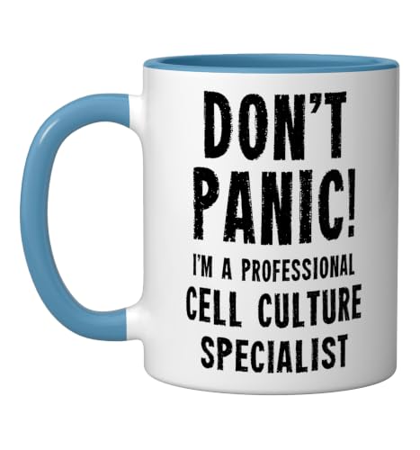Cell Culture Specialist Mug cerámico azul/blanco 11oz miniatura 1