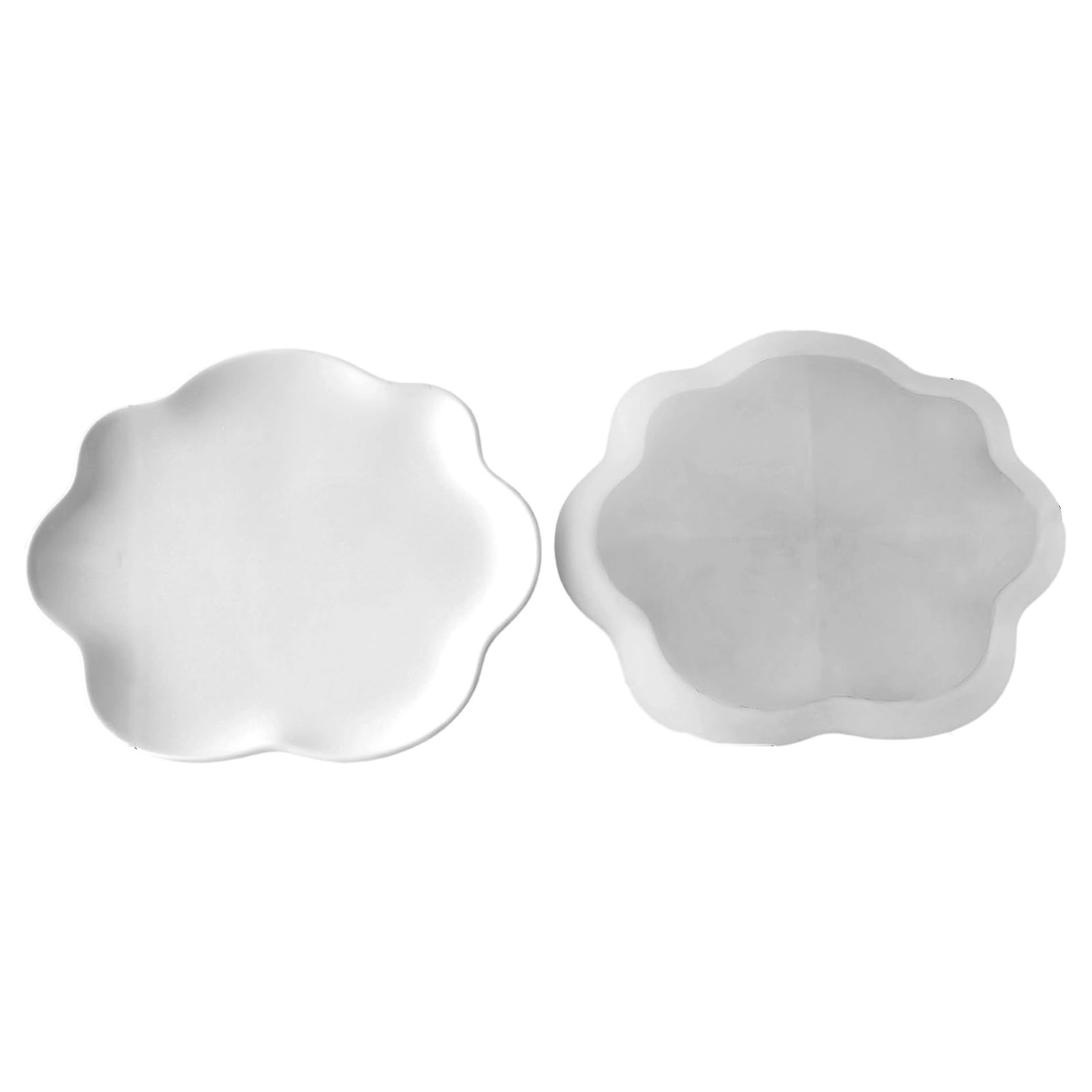 Tsophreniq Cloud Shape Plate Silicone Molds for Making Soap Chocolate Jewelry Tray Gypsum Decoration and Resin Casting Rosin Casting Cast Cloud Shape