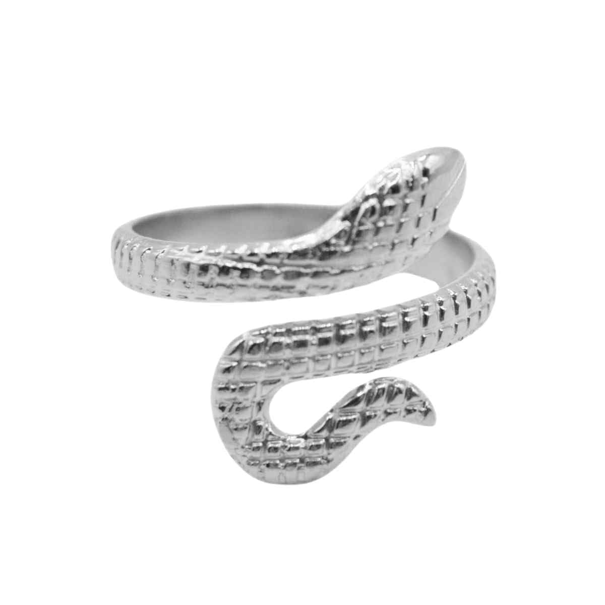 Gioiello Unisex Senza Nichel Anello Serpente Regolabile In Acciaio Inox - Senza Nichel, Con Zircone, Unisex, Nuovo Anello Serpente Shop Online