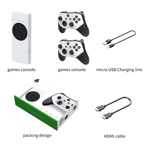 Image of M88 Retro Game Console Retro Game Stick,20000+ Video Games,30+ Emulators,Support 4-Player Online Battles,4K HDMI Arcade Gaming Console with Dual 3D Rocker Plug and Play Emulator Console for TV (128G)