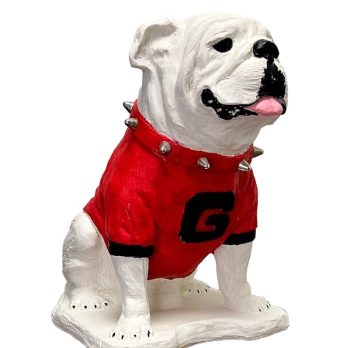 College Bronze Georgia Bulldogs UGA Boom Mascot Stone Statue