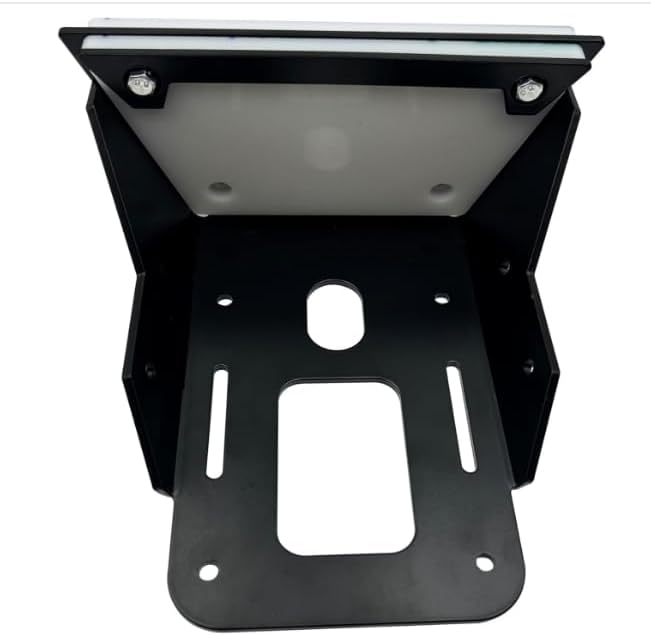 Kayak Trolling Motor Transom Mount | 0.16inch Thick Cast Metal Bracket | Clamp-on Electric Trolling Motor Mount Kit | Freshwater & Saltwater Compatible | for Kayaks & Small Boats, Black