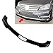 Cndoci37 3Pcs Front Bumper Splitter Spoiler Lip ABS Glossy Black For Mercedes Benz C Class W204 S204 Facelift Sport 2011-2014