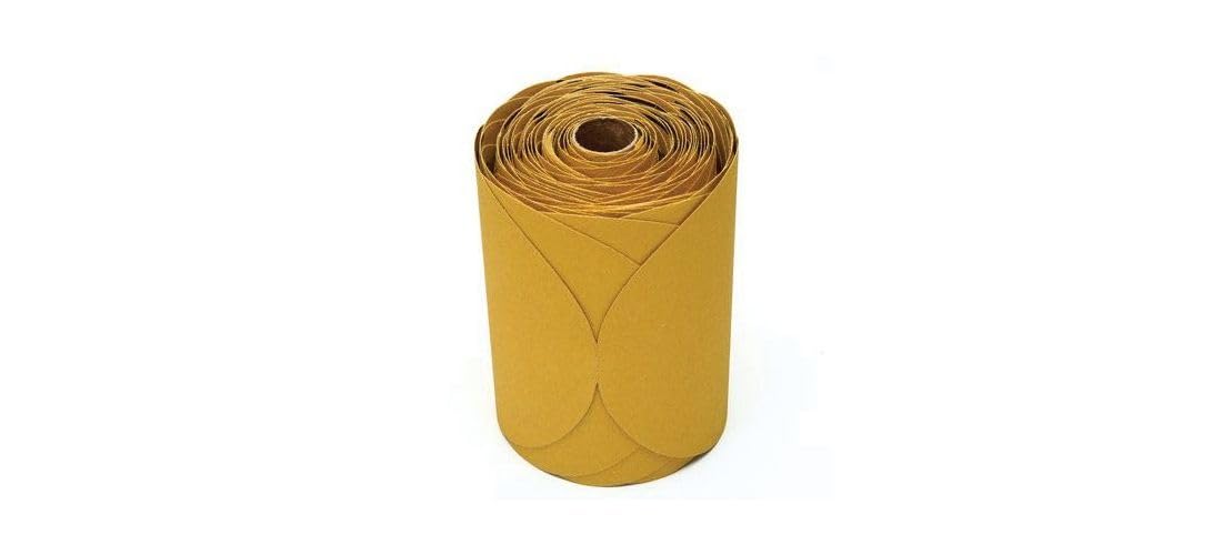 Stikit oro rollo de papel Disco, 6 en, 100 Grit, C Peso, 01442 (125/rollo)