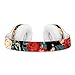 MasiBloom® Protective Headset Decal Sticker for Solo 3 Wireless & Solo 2 Wireless On-Ear Headphones Creative Cover Skin (for Solo 2 / 3 Wireless, Peony- Red with Black)