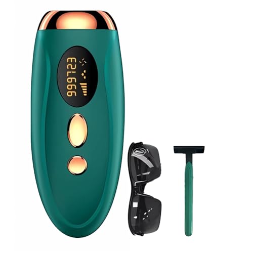 Luobannm Depiladora IPL para Mujeres, 999999 Destellos, Dispositivo de Depilación Permanente e Indoloro, Ideal para Cuerpo y Línea del Bikini. Enchufe Europeo.